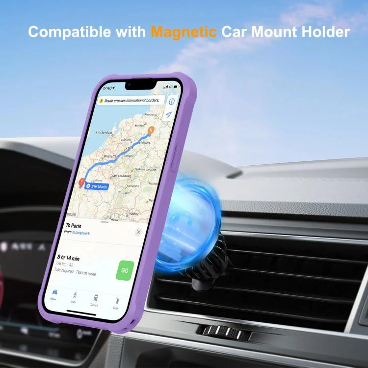 SYA002840012A_3.webp Yingcai Gears MagSafe Holder Shockproof Phone Case, For iPhone 15, For iPhone 14 Plus, For iPhone 14, For iPhone 14 Pro - Image 4