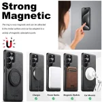 Suteni G3 Oil Wax 360 Rotation Holder MagSafe Back Phone Case, For Samsung Galaxy S25 Ultra 5G, For Samsung Galaxy S24 Ultra 5G, For Samsung Galaxy S23 Ultra 5G, For Samsung Galaxy S22 Ultra 5G - Image 6