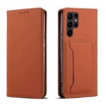 Magnetism Skin Feel Card Holder Leather Phone Case, For Samsung Galaxy S23 Ultra 5G, For Samsung Galaxy S23+ 5G, For Samsung Galaxy S23 5G, For Samsung Galaxy S21 5G