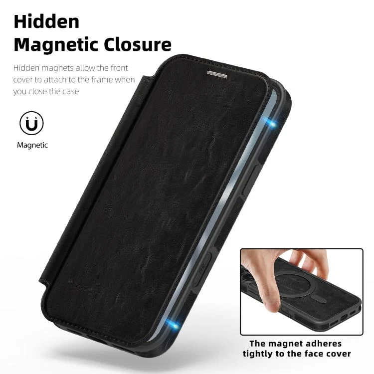 SYA002898605A_1.webp Linton MagSafe Leather Phone Case, For iPhone 16e, For iPhone 16 Pro Max, For iPhone 16 Pro - Image 2
