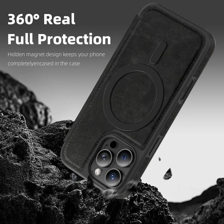 SYA002898609A_3.webp Linton MagSafe Leather Phone Case, For iPhone 12 Pro, For iPhone 11 Pro Max, For iPhone 11 - Image 4