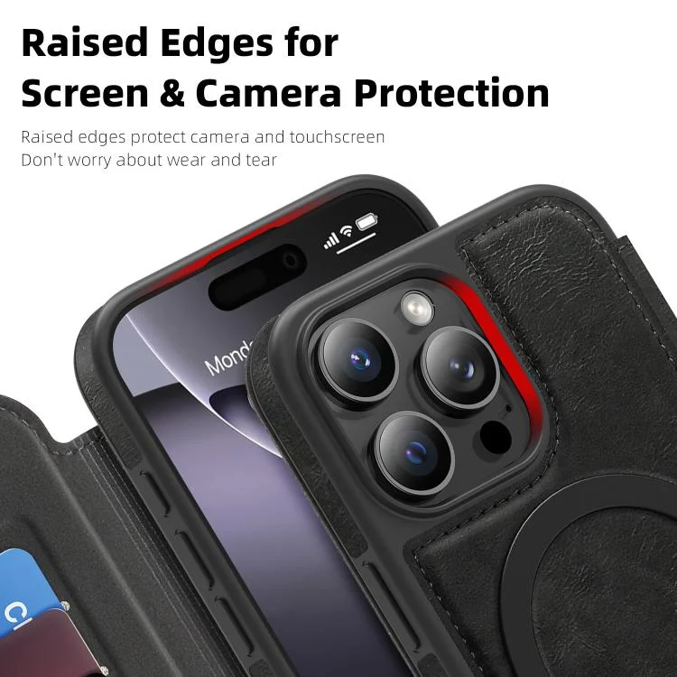 SYA002898609A_4.webp Linton MagSafe Leather Phone Case, For iPhone 12 Pro, For iPhone 11 Pro Max, For iPhone 11 - Image 5