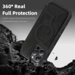 Linton MagSafe Leather Phone Case, For iPhone 14 Pro Max, For iPhone 13 Pro Max, For iPhone 13 Pro - Image 4