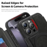 Linton MagSafe Leather Phone Case, For iPhone 15 Pro, For iPhone 15 Plus, For iPhone 15 - Image 5