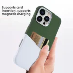 Kalebol Cloth Textue Stitching Card Slot Magnetic Phone Case, For iPhone 13 Pro, For iPhone 13, For iPhone 12 - Image 4