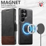 Suteni Q06 2-in-1 Multi-function Detachable Wallet MagSafe Phone Case, For Samsung Galaxy S25 Ultra 5G, For Samsung Galaxy S24 Ultra 5G, For Samsung Galaxy S23 Ultra 5G... - Image 3