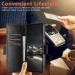 Suteni Q06 2-in-1 Multi-function Detachable Wallet MagSafe Phone Case, For Samsung Galaxy S25 Ultra 5G, For Samsung Galaxy S24 Ultra 5G, For Samsung Galaxy S23 Ultra 5G... - Image 6