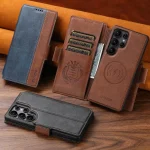 Suteni Q07 2-in-1 Multi-function Detachable Wallet MagSafe Phone Case, For Samsung Galaxy S25 Ultra 5G, For Samsung Galaxy S24 Ultra 5G, For Samsung Galaxy S23 Ultra 5G... - Image 2
