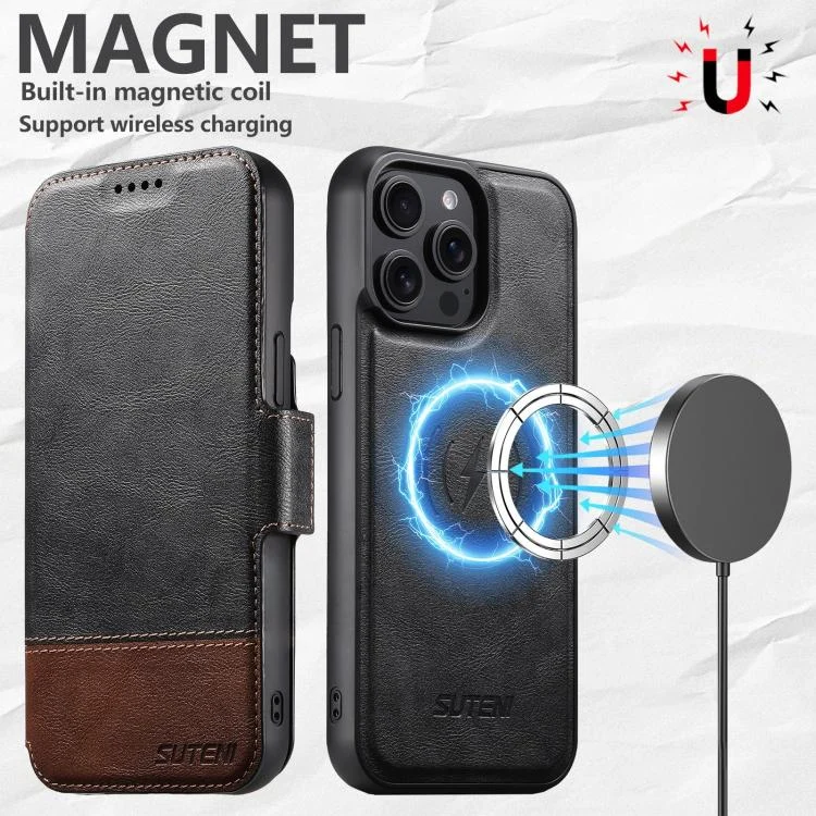 SYA002915007A_2.webp Suteni Q06 2-in-1 Multi-function Detachable Wallet MagSafe Phone Case, For iPhone 15 Plus, For iPhone 15, For iPhone 14 Plus, For iPhone 14, For iPhone 14 Pro, For iPhone 14 Pro Max - Image 5