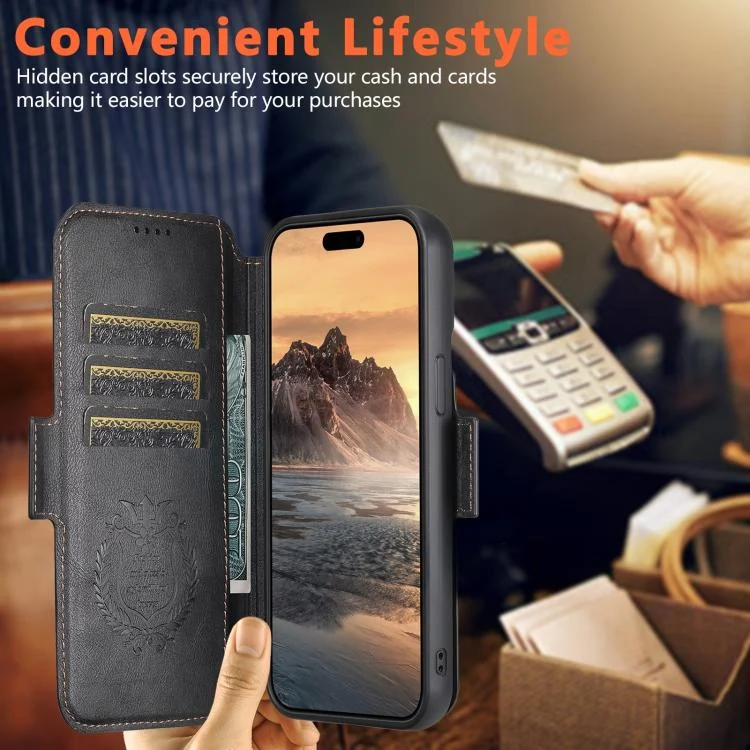 SYA002915007A_4.webp Suteni Q06 2-in-1 Multi-function Detachable Wallet MagSafe Phone Case, For iPhone 15 Plus, For iPhone 15, For iPhone 14 Plus, For iPhone 14, For iPhone 14 Pro, For iPhone 14 Pro Max - Image 7