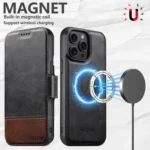 Suteni Q06 2-in-1 Multi-function Detachable Wallet MagSafe Phone Case, For iPhone 13 Pro Max, For iPhone 13 Pro, For iPhone 13, For iPhone 12, For iPhone 12 Pro Max, For iPhone 12 Pro - Image 5