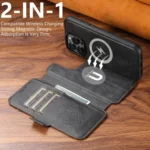 Suteni Q07 2-in-1 Multi-function Detachable Wallet MagSafe Phone Case, For iPhone 15 Plus, For iPhone 15, For iPhone 14 Plus, For iPhone 14, For iPhone 14 Pro, For iPhone 14 Pro Max - Image 4