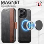 Suteni Q07 2-in-1 Multi-function Detachable Wallet MagSafe Phone Case, For iPhone 13 Pro Max, For iPhone 13 Pro, For iPhone 13, For iPhone 12, For iPhone 12 Pro Max, For iPhone 12 Pro - Image 5
