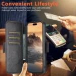 Suteni Q07 2-in-1 Multi-function Detachable Wallet MagSafe Phone Case, For iPhone 13 Pro Max, For iPhone 13 Pro, For iPhone 13, For iPhone 12, For iPhone 12 Pro Max, For iPhone 12 Pro - Image 7
