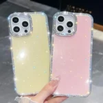 Rhinestone Glitter TPU 4-corners Anti-fall Phone Case, For iPhone 14, For iPhone 14 Pro, For iPhone 14 Pro Max - Image 3