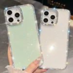 Rhinestone Glitter TPU 4-corners Anti-fall Phone Case, For iPhone 14, For iPhone 14 Pro, For iPhone 14 Pro Max - Image 4