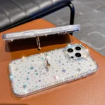 Rhinestone Glitter TPU Ring Holder Anti-fall Phone Case, For iPhone 15 Pro Max, For iPhone 15 Pro, For iPhone 15 - Image 6