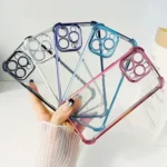 Electrpolated Glitter Four-corner Shockproof Space TPU Phone Case, For iPhone 16 - Image 3