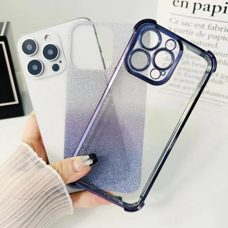 SYA0029303_B3.webp Electrpolated Glitter Four-corner Shockproof Space TPU Phone Case, For iPhone 16 - Image 4