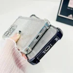 Electrpolated Glitter Four-corner Shockproof Space TPU Phone Case, For iPhone 16 - Image 5