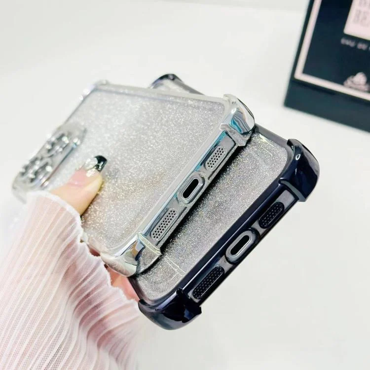 SYA0029303_B4.webp Electrpolated Glitter Four-corner Shockproof Space TPU Phone Case, For iPhone 16 - Image 5