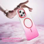 Gold Diamond Glitter Gradient MagSafe Shockproof Phone Case, For iPhone 17 Pro Max, For iPhone 17 Pro, For iPhone 17, For iPhone 17 Air - Image 2