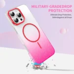 Gold Diamond Glitter Gradient MagSafe Shockproof Phone Case, For iPhone 17 Pro Max, For iPhone 17 Pro, For iPhone 17, For iPhone 17 Air - Image 5