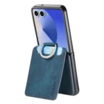Retro Leather Ring Vertical Flip Wallet Phone Case, For Samsung Galaxy Z Flip7 5G, For Samsung Galaxy Z Flip6 / Flip7 FE, For Samsung Galaxy Z Flip5 5G - Image 4