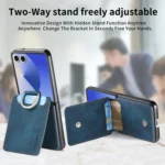 Retro Leather Ring Vertical Flip Wallet Phone Case, For Samsung Galaxy Z Flip7 5G, For Samsung Galaxy Z Flip6 / Flip7 FE, For Samsung Galaxy Z Flip5 5G - Image 7