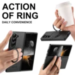 Suteni G3 Oil Wax 360 Rotation Holder MagSafe Back Phone Case, For Samsung Galaxy Z Fold7 5G, For Samsung Galaxy Z Flip7 5G, For Samsung Galaxy Z Flip6 / Flip7 FE, For Samsung Galaxy Z Fold6... - Image 4