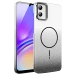 Gold Diamond Glitter Gradient MagSafe Shockproof Phone Case, For Samsung Galaxy A05, For Samsung Galaxy A05s, For Samsung Galaxy A25 5G, For Samsung Galaxy S23 FE 5G
