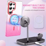 Gold Diamond Glitter Gradient MagSafe Shockproof Phone Case, For Samsung Galaxy A33 5G, For Samsung Galaxy A13 4G, For Samsung Galaxy S22 Ultra 5G, For Samsung Galaxy A32 4G - Image 4