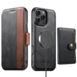Suteni Q07S1 3-in-1 Detachable Wallet MagSafe Splicing Leather Phone Case, For iPhone 16 Pro Max, For iPhone 16 Pro, For iPhone 16 Plus, For iPhone 16, For iPhone 15 Pro Max, For iPhone 15 Pro