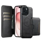 Suteni Q05S3 3-in-1 Detachable Vertical Flip Wallet MagSafe Leather Phone Case, For iPhone 15 Plus, For iPhone 15, For iPhone 14 Plus, For iPhone 14, For iPhone 14 Pro, For iPhone 14 Pro Max