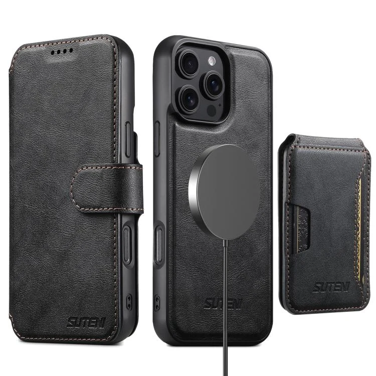 SYA002987207A_1.webp Suteni Q05S3 3-in-1 Detachable Vertical Flip Wallet MagSafe Leather Phone Case, For iPhone 15 Plus, For iPhone 15, For iPhone 14 Plus, For iPhone 14, For iPhone 14 Pro, For iPhone 14 Pro Max - Image 3