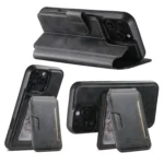 Suteni Q05S3 3-in-1 Detachable Vertical Flip Wallet MagSafe Leather Phone Case, For iPhone 15 Plus, For iPhone 15, For iPhone 14 Plus, For iPhone 14, For iPhone 14 Pro, For iPhone 14 Pro Max - Image 4