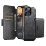 Suteni Q06S3 3-in-1 Splicing Detachable Vertical Flip Wallet MagSafe Leather Phone Case, For iPhone 13 Pro Max, For iPhone 13 Pro, For iPhone 13, For iPhone 12, For iPhone 12 Pro Max... - Image 3