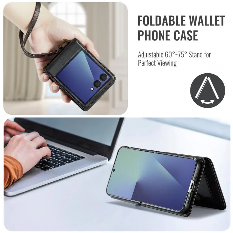 SYA002991001A_5.webp CaseMe C22 Card Slots Holder RFID Anti-theft Phone Case, For Samsung Galaxy Z Flip7 FE, For Samsung Galaxy Z Flip7 - Image 6