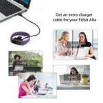 For Fitbit Alta Watch USB Charger Clip Cable with Reset Button, Length: 30cm - Image 10
