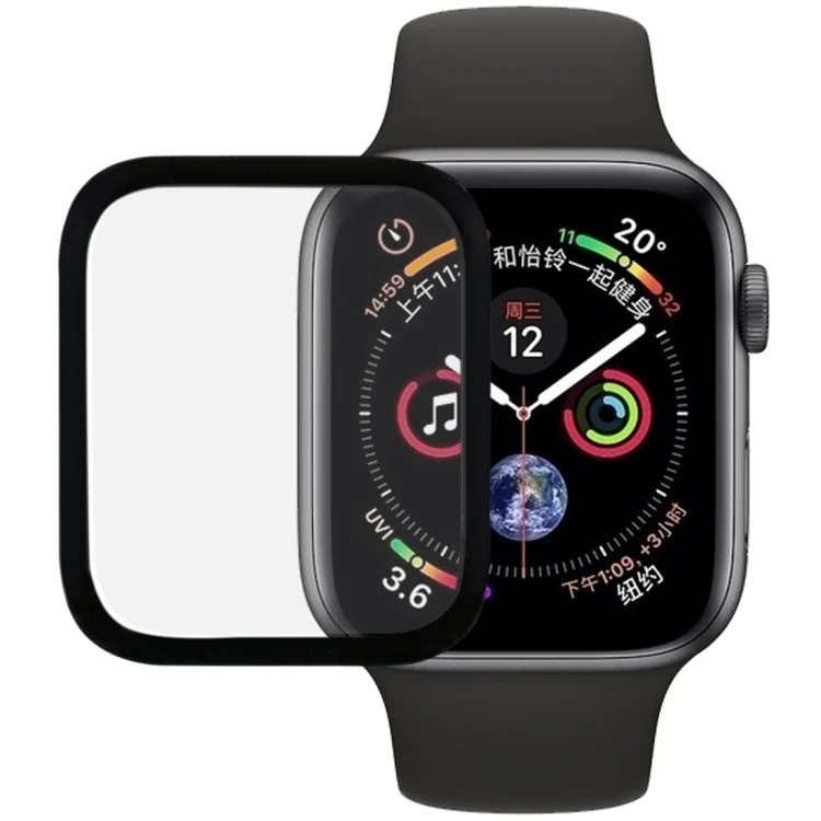 9H 3D Edge Glue Full Screen Tempered Glass Film for Apple Watch Series 5 / 4 40mm
