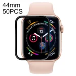 50 PCS For Apple Watch Series 5 & 4 44mm Soft PET Film Full Cover Screen Protector