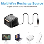 For Fitbit Versa 2 Charger Charging Dock Base Stand Holder with 1m Charging Cable - Image 7