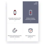 ROCK W26 Portable Magnetic Wireless Charger for Apple Watch - Image 4