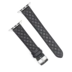 Rhombus Top Layer Cowhide Leather Watch Band For Apple Watch Ultra 49mm&Watch Ultra 2 49mm / Series 10 46mm / 9&8&7 45mm / SE 3&SE 2&6&SE&5&4 44mm / 3&2&1 42mm - Image 6