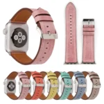 For Apple Watch Ultra 49mm&Watch Ultra 2 49mm / Series 10 46mm / 9&8&7 45mm / SE 3&SE 2&6&SE&5&4 44mm / 3&2&1 42mm Fresh Style Genuine Leather Watch Band, 42mm - Image 2