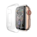 For Apple Watch Series 6 & SE & 5 & 4 44mm Full Coverage PC Case(Transparent) - Image 2