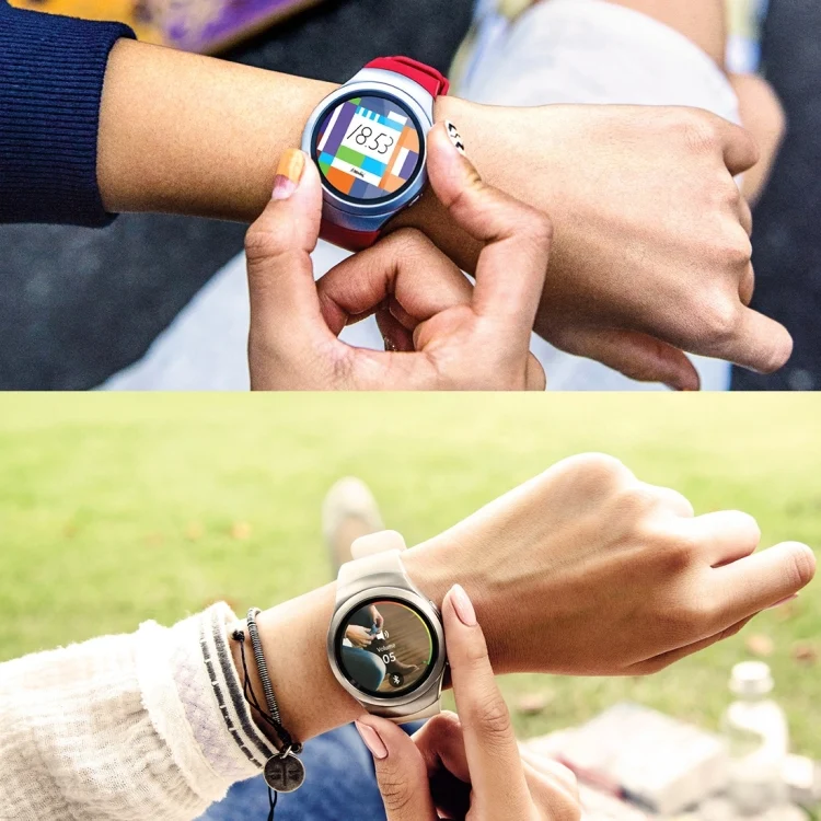 AW2000R_8.webp For Samsung Gear S2 Sport / Gear S2 Watch Solid Color Silicone Watchband - Image 10