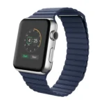 For Apple Watch 42mm Loop Magnetic Closure Clasp PU Leather Watch Band - Image 5