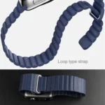 For Apple Watch 42mm Loop Magnetic Closure Clasp PU Leather Watch Band - Image 10
