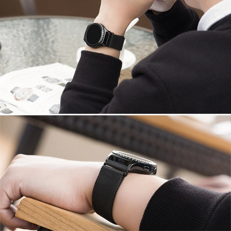 AW3003B_10.webp Watch Loop Magnetic Closure Clasp Stainless Steel Watchband for Samsung Gear S2 Classic / S2 - Image 12